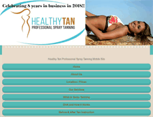Tablet Screenshot of getahealthytan.com